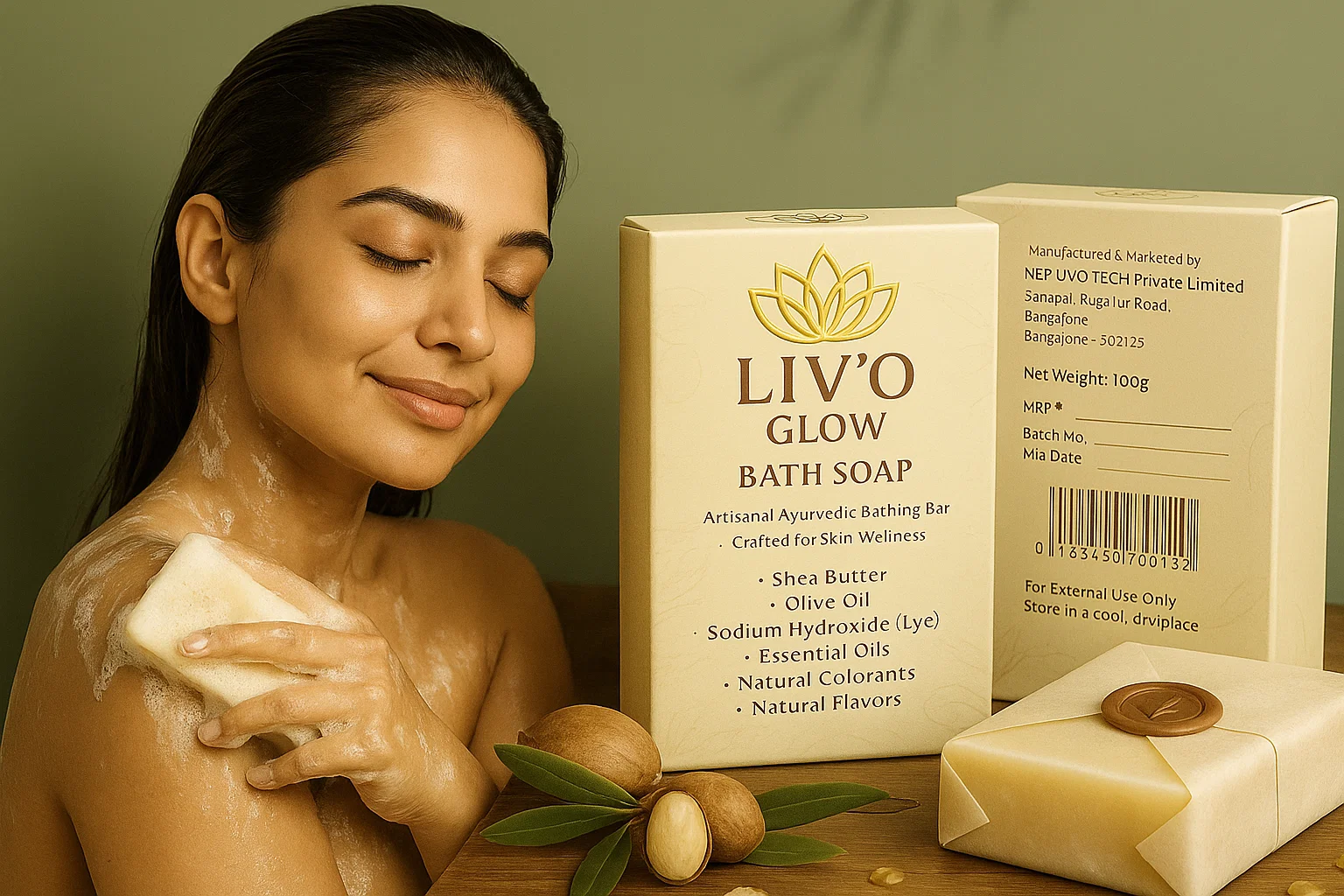 LIVO Glow - Bath Soap Banner