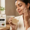 Model with Liv'O Glow Max Glow Soap